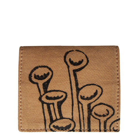Brown Stuck To The Floor - Bifold cardholder, wallet by Devrim Studio