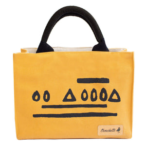 Yellow Hazelnut Mini Tote Bag, Shoulder Bag, Crossbody Bag-Devrim Studio