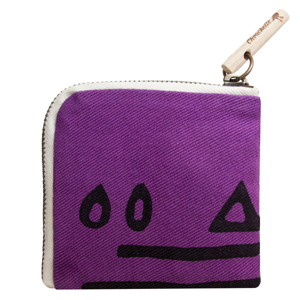 Purple Hazelnut slim wallet, purse-Devrim Studio