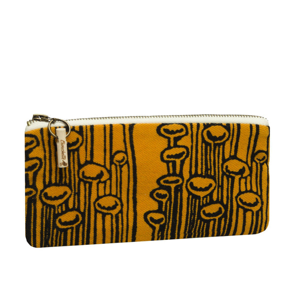 Orange pencil case, cosmetic pouch, pencil pouch - Devrim Studio