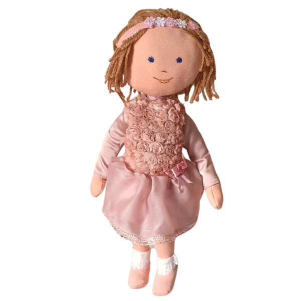 Personalized Waldorf style plush doll form a photo handmade by Devrim Studio.