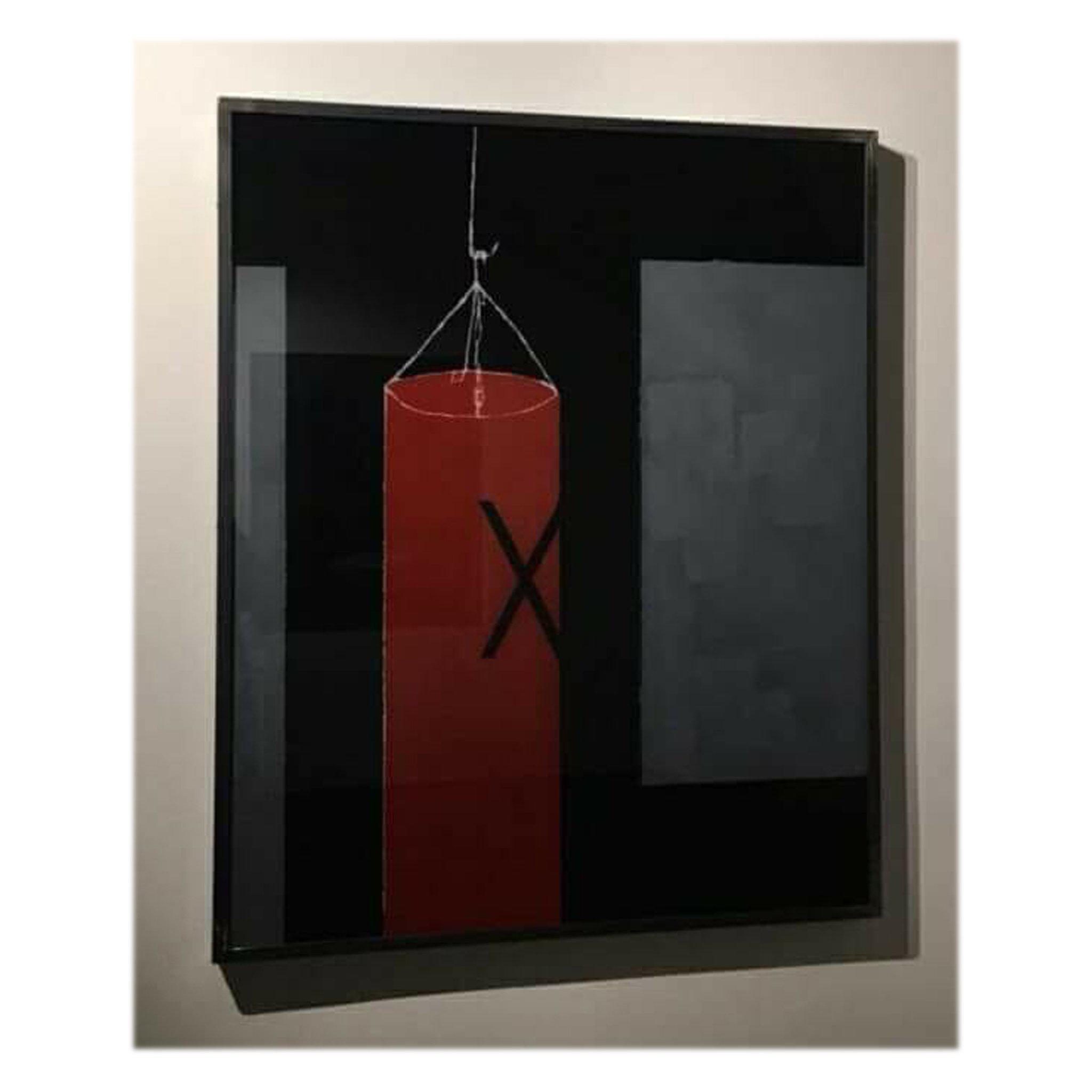 Artwork Contemporary Painting on Glass Pierpaolo Lista - 'K.O.1'