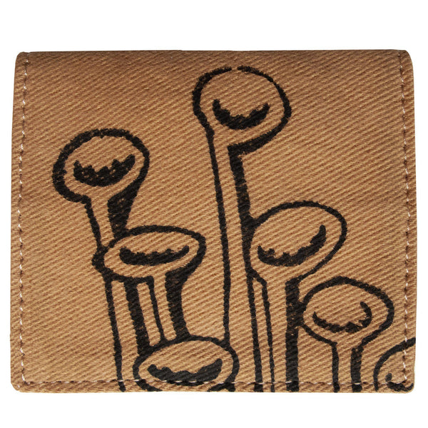Brown Stuck To The Floor - Bifold cardholder, wallet by Devrim Studio