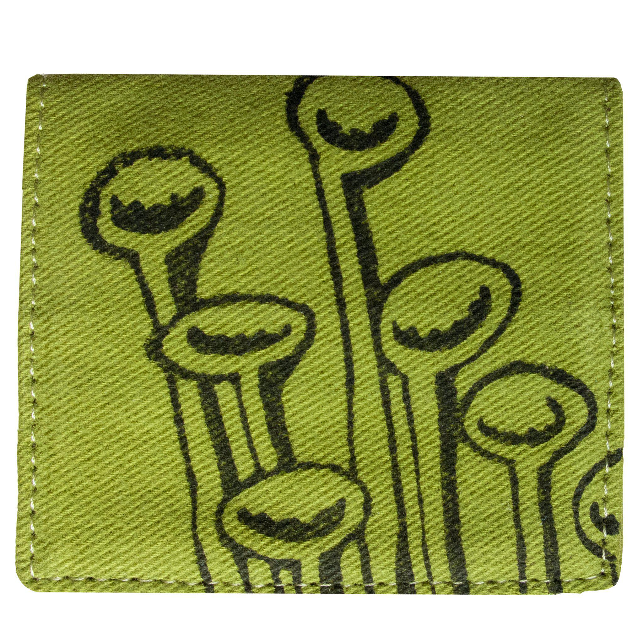 Green Stuck To The Floor - Bifold cardholder, wallet by Devrim Studio