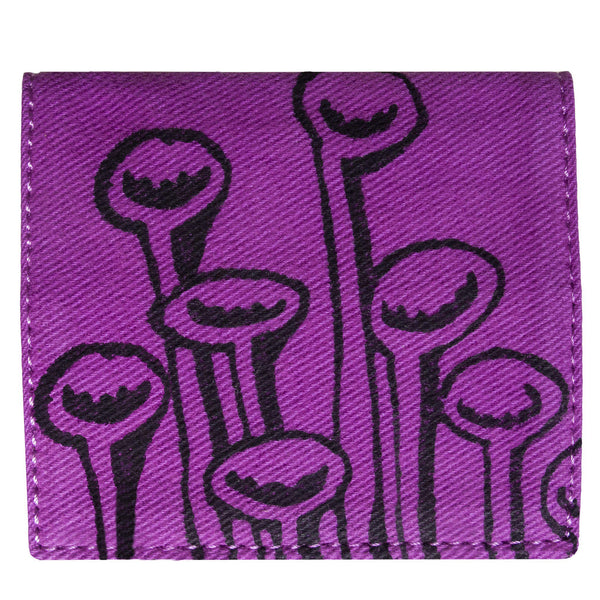 Purple Stuck To The Floor - Bifold cardholder, wallet by Devrim Studio