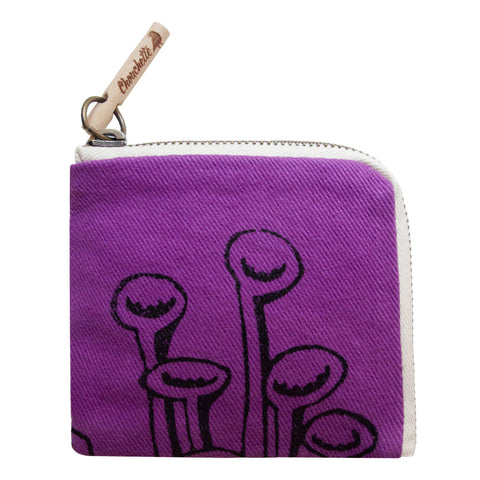 Purple 'Stuck to the floor' Wallet, purse - Devrim Studio