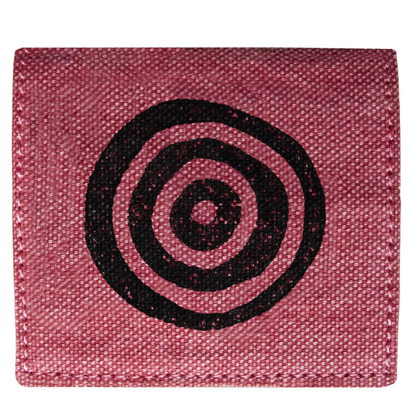 Pink 'Time' bifold cardholder wallet - Devrim Studio