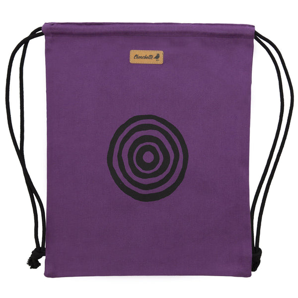 Purple 'Time' Bucket Backpack - Devrim Studio
