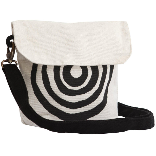 White 'Time' fanny pack that converts into a crossbody bag or a shoulder bag - Devrim Studio