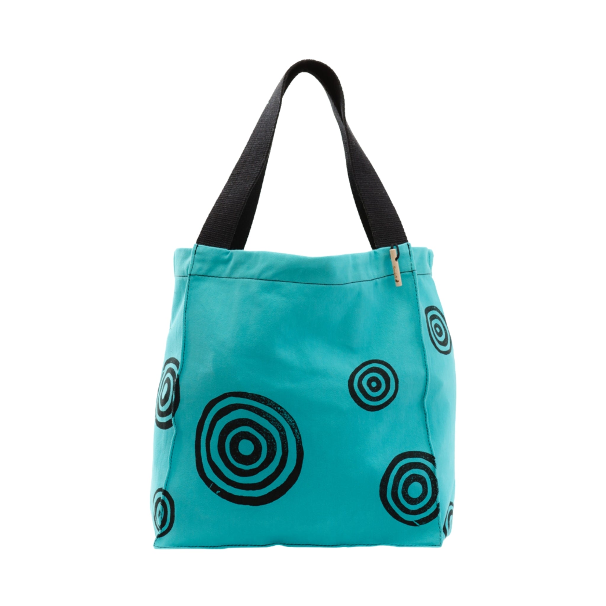 Art Tote Bag Turquoise 'Time'